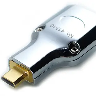 LINDY 林帝 CROMO 鉻系列 micro HDMI(D公) 轉 HDMI(A母) 2.0 轉接頭 (41510)