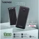 【祥昌電子】Esense APJ100 自帶線 10000 行動電源 行動充 充電寶 PD快充 額定容量 6750mAh 黑色