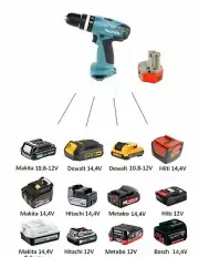 Battery Adapter for Old 12V Makita Tools ( Jadapters )