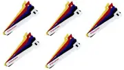 5 Pack - Hook Loop Fastening Cable Ties 6-inch 50 Piece/ 5 Colors, CNE589541