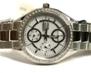 New Citizen Eco-Drive FD1060-55A Women's Quartz Stainless Chronograph Watch