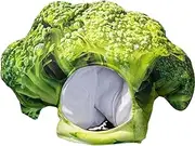 Halloween Fruit Hat, Cute Broccoli Shape Stuffed Plush Funny Headgear for Cosplay Party Dress Up Photo Prop