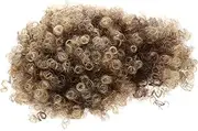 FOMIYES Ponytail Wig for Women Afro Curly Synthetic Wig Bang Short Puff Hairpiece for Parties Cosplay Daily Styling