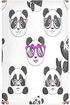 GAIREG Cute Funny Pandas White Dish Cloths and Towels, 28x18 Inch Absorbent Restaurant Towels