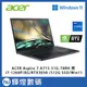 宏碁 ACER Aspire 7 15.6"(i7-1260P/8G/512G/RTX3050/W11)黑獨顯筆電
