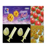 NEW 2 SET Semperit Plunger Presser Cookies Pineapple Jam Tart Nastar tool mold