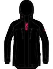 FXR Aerial 24 Womens Snow Jacket Black/Razz