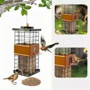 Metal Squirrel Proof Bird Feeder For Outdoors Hanging Gravity Protection Feeders