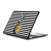 MacBook Air 13-inch (M1 / Intel) Impact Case Pastel Party Pineapple Black and White Stripes