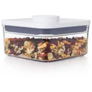 Oxo Good Grips Pop 2.0/1L Big Square Mini Kitchen Storage Container w/ Lid Clear