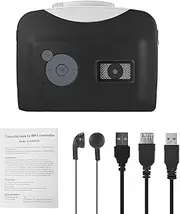 Labymos 230 Cassette Tape-to-MP3 Converter Save into USB Flash Disk Auto Partition Standalone w/Earphone Black