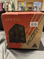 Apevia Pink/Black PRODIGY-Micro-Atx Gaming Case with 1 X Tempered Glass Panel