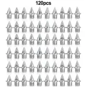 120pcs Track Field Needle With Wrench Running Silver/Gold Spikes 0.25 Inch