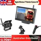 Digital Wireless 5" monitor IR reversing camera rear view for truck caravan rv