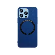 Iphone Magsafe Leather Case leather Dark Blue 11 Pro Case Cover