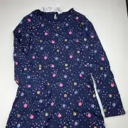 Girls size 12, Target, navy cotton long sleeve dress, NEW