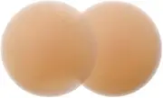 [Follsy] Women's Breast Hood-for Strapless Clothing, Tops, Underwear Sticky Silicone Breast Patch, Seamless Invisible Thin Sticky Silicone Bra Breast Patch-Middle Skin (Bag)||S