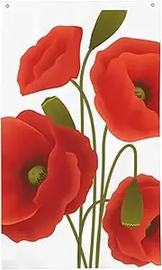 Beautiful Flower Double-Sided Printed Flag 3x5 Feet No Fade Garden Flag Greeting Banner Sign With Brass Grommets Outdoor Yard Flag Party Backdrop Indoor Outdoor Holiday Home Decorations