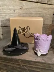 Wizard of Oz Salt & Pepper Shakers Glinda and Wicked Witch of the West Hats