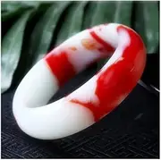 [Generic] Jadeite Bracelet Hetian Jade Floating Flower Jadeite Bracelet Hand Carved Jadeite Bracelet Party Gift (Color : D, Size : 59-60mm)