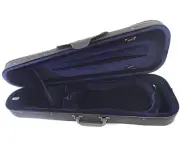 Good Quality -1/2 Black Triangle Shape Violin Case + Violin String Set