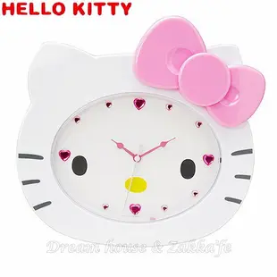 日本三麗鷗 Hello Kitty 凱蒂貓 大臉時鐘/掛鐘《 日本原裝進口 》★ Zakka'fe ★