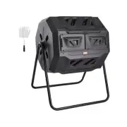VEVOR Compost Bin 18.5/37/43-Gal Dual Chamber Composting Tumbler BPA Free