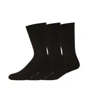 Mens Bamboozld 3 Pack Cushioned Black Sports Crew Bamboo Socks