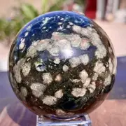 235G Natural Colorful ocean jasperquartz geode crystal sphere ball healing