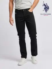 U.S. Polo Assn. Black Core 5 Pocket Mens Trousers (N95671) | $150