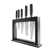 Baccarat Damashiro EMPEROR Hisa 6 Piece Knife Block - Robins Kitchen