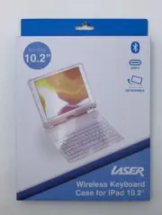 Laser Wireless Keyboard Case For iPad 10.2” - Pink