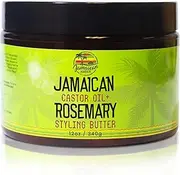 Rosemary Hair Styling Gel – 12 fl oz - with Castor Oil for Strong, Damage-Preventing Hair Locks - Nourishing and Promote Hair Strength by Jamaican Amber