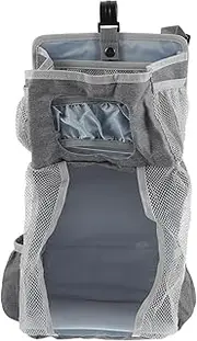 MERRYHAPY Baby Items Large Hanging Diapers Bag Grey Snowflake Cot Caddy Baby Nappy Pouch Easy Access