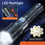 1200000LM LED Flashlight Floodlight Super Bright Torch Rechargeable Lamp IPX6 AU