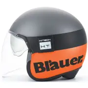 Pod 06 Matt Grey Orange Jet Helmet