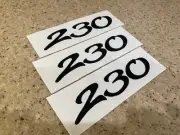 Sea Ray 230 Vintage Boat Model Decals Black Vinyl 3 piece + FREE Shipping