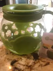 Microwave Popcorn Popper Maker Kettle With Lid 1.5 Quart Green NEW Ecolution