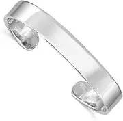 [JewelryWeb] 8mm 925 Sterling Silver Just Like Mommy Polished Cuff Teen Bangle Bracelet