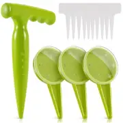 4X(Seed Dispenser Planter Tool Set -Adjustable Garden Seeder Sower with 56169