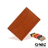 在飛比找momo購物網優惠-【OMC‧植鞣革】橫式卡片夾悠遊卡夾94040(6色)