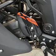 labelbike - 3D Stickers Motorcycle Heel Guards and Decorations in Resin Compatible with Morbidelli T1002VX 2025 - Color Carbon Red