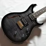 Paul Reed Smith PRS SE Custom 24 Semi-Hollow Piezo -Charcoal Burst- Equipped wit
