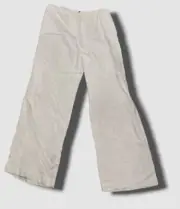 $198 Eileen Fisher Women's White Wide-Leg Linen Bell Bottom Pants Size L