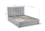 SOUTHAMPTON Double Bed with Drawer