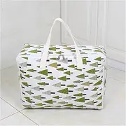 Breast Milk Storage Bag Portable Wardrobe Clothes Bag Breathable Storage Bag With Handle Anti-dust Pack Blanket Quilt Organizer Home Printed Organizer Storage Bag(L 56x25x36cm,Xincaifangge)