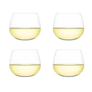 Plumm Set of 4 Steamless B+ Wine Glasses 540ml 23X23X10cm White