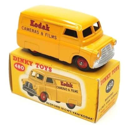 bEDFORD 10 cwt van kODAK Dinky toys Atlas Diecast model car