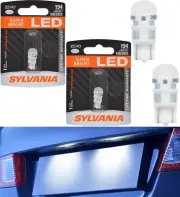 Sylvania ZEVO LED Light 194 White 6000K Two Bulbs License Plate Tag Replace Fit