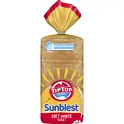 Tip Top Sunblest Soft White Toast Slice Bread Loaf Bakery 650g
